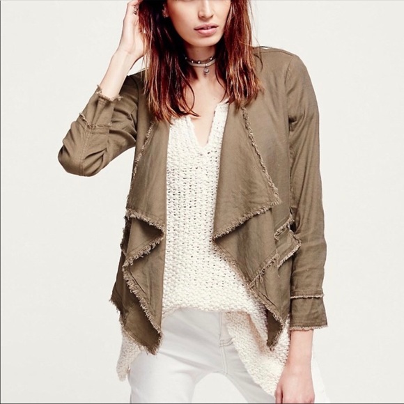 C Free People Raw Femme Linen Jacket - Picture 8 of 8